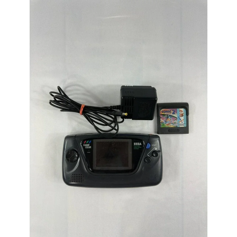Sega Game Gear Model 2110 Handheld Console w/ Sonic 2 & AC Adapter - READ